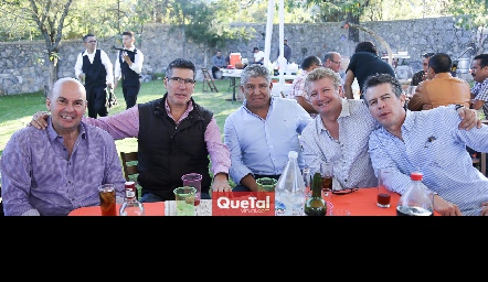  Quique Portillo, Mauricio Alcalde, Alfredo Ayala, Raúl Torres y Carlos Barajas.