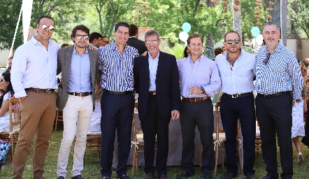  Alejandro Torres, Ernesto Navarro, Amadeo Calzada, Daniel Muriel, Bernardo Fernández, Saad Sarquis y Jorge Mauricio.