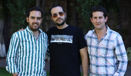  Rafa Olmos, Sergio Madrigal y Santiago López.