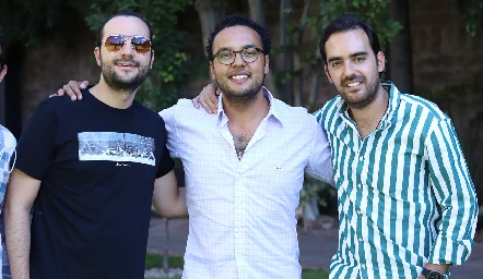  Sergio Madrigal, Javier Campos y Rafa Olmos.
