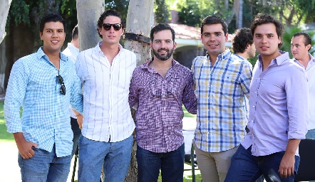  Juan Manuel Piñero, Diego Jourdain, Joaquín Olmos, Rodrigo Pérez y Enrique Quintero.