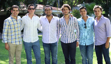  Rodrigo Pérez, Diego Jourdain, Javier Campos, Julián Abud, Juan Manuel Piñero y Enrique Quintero.