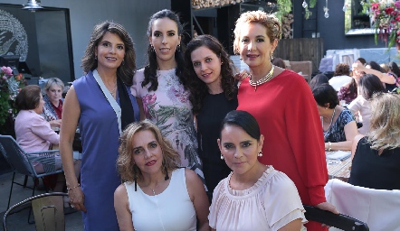  Marisa Mercado, Mariana Tobías, Magdalena Aldrete, Isabel Carrillo de Tobías, Mimí Hinojosa y Marily de Tobías.