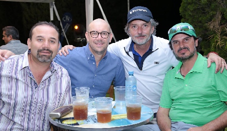 Ricardo Trujillo, Roberto García, Joaquín Riba y Eduardo Gómez.