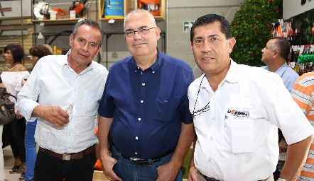  Jorge Ibarra, Arturo Domínguez y José María.