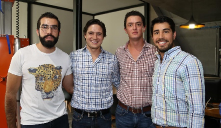  Guillermo Báez, Rubén Rangel, Edgar García y José Manuel Lázaro .