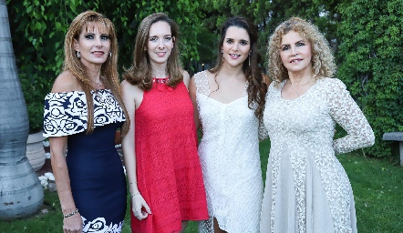  Fabiola Tirado, Fabiola Martín Alba, Jessica Martín Alba y Velia Hervert.