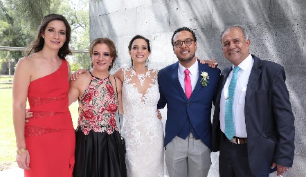  Mariana Lamas, Ana Luis Torres, Luli Lamas, Javier Campos y Eduardo Estrada.