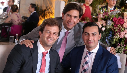  Alejandro Abud, Fernando Abud y Jorge Castelo.