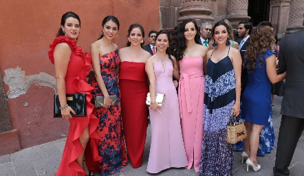  Hermosos vestidos, Regina, Paulina, Andrea, María Aurora, Renata y Montserrat.