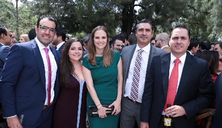  Mauricio Romo, Susy Lozano, Daniela Hernández, Jorge Cortés y Carlos Almazán.