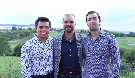  Lisandro Bravo, Rodrigo Alcalde y José Antonio Martínez.