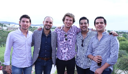  Diego Jourdain, Rodrigo Alcalde, Fran Villanueva, José Antonio Lozano Alonso y Rodolfo Ortega.