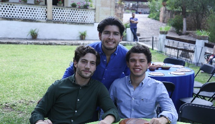  Gerardo Bocard, Pablo del Cojo y Armando Benart.
