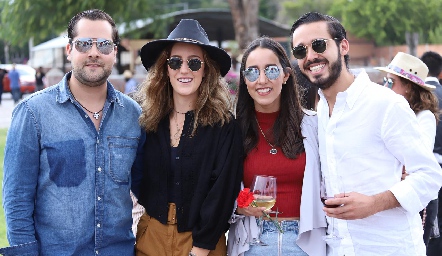  Andrés Mina, Clarisa Abella, Eugenia Cortés y Ramón Aburto.