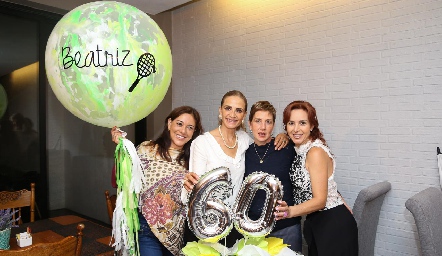  Marcela Batres, Beatriz Rangel, Ana Hunter y Diana de la Serna.