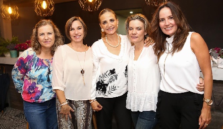  Marlú Mendizábal, Beatriz Lavin, Beatriz Rangel, Laura Monsech y Paulina Quiroz .