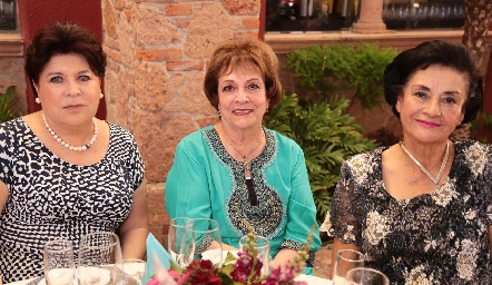  Susana Guerra, Pita Cancino y Elia Aguilera.
