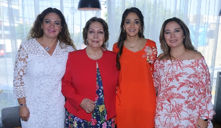  Mónica Gordoa, Julieta Mercado, Isa Villanueva y Ale Gordoa.