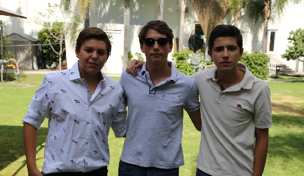  Moisés Payán, Manuel Toledo y Diego Barragán.