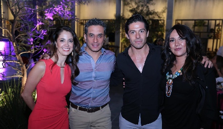 Daniela Anaya, Juan Manuel Coria, Martín Herrera y Gina Rocha.
