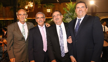 . Jaime Borbolla, Mariano Borbolla, Guillermo Borbolla y Guillermo Cueto