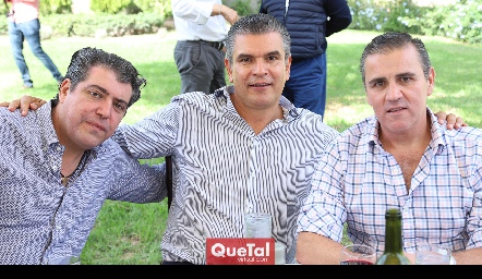 Daniel de Luna, Javier Tobías y Eduardo Gómez.