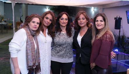  Eva Anaya, Maru Payán, Adriana Ocaña, Mariana Azcargota y Victoria Canseco.