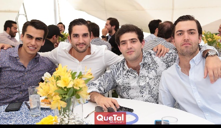  Jorge González, Diego Romero, Lalo Centeno y José Antonio Martínez.