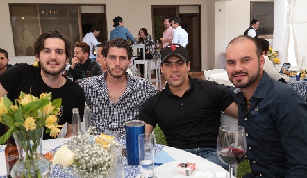  Eduardo Torre, Felipe Palau, José Lorca y Rodrigo Alcalde.