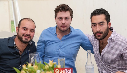  Rodrigo Alcalde, Pato Lozano y Oscar Cadena.