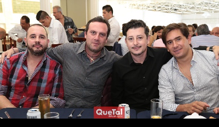  Miguel Pérez, Christian Durán, Horacio Lizaola y Fernando Abud.