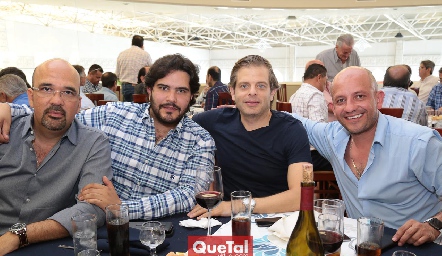  José Assad, Anuar Zarur, JC Feres y Horacio Rocha.