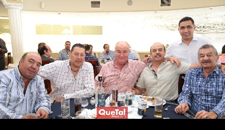  Sergio López, Jorge Contreras, Antonio Zarzosa, Francisco Abud, Javier Hernández y Miguel Abud.