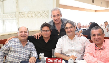  Francisco Cabral, Gerardo Rodríguez, Fernando Abud, Humberto Rodríguez y Juan Manuel Suárez.
