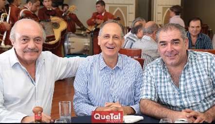 Juan Sarquis, Víctor Medlich y Antonio Esper.