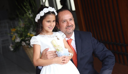  Manuel Toledo con su hija Sofía.