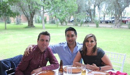  Francisco Vallejo, David Stefano y Patricia García.