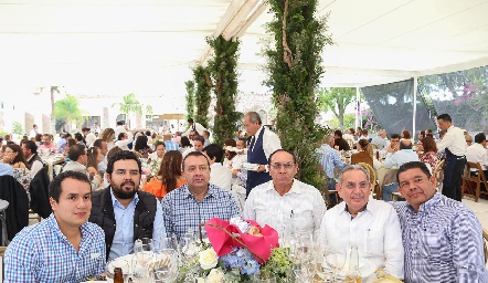  Juan Pablo Rentería, Marco Antonio Rentería, , Arturo Rentería Luis Rentería y Guillermo Salinas.