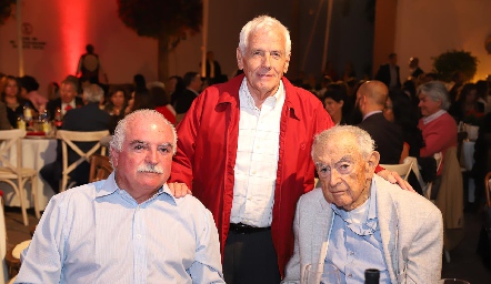  Sergio Acebo, Joaquín Arredondo y Salvador Acebo.