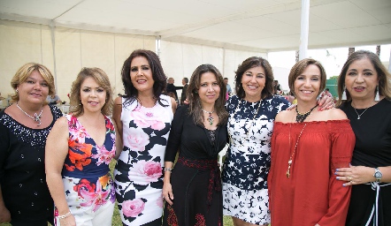  Mariloli Pro, Rocío Covarrubias, Ana Fonte, Laura Monjarás, Adriana Alcalde, Bety Lavín y Sofía Carrillo.