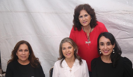  Lourdes Gómez, Marigel Sánchez, Raquel Báez y Leticia Arce.