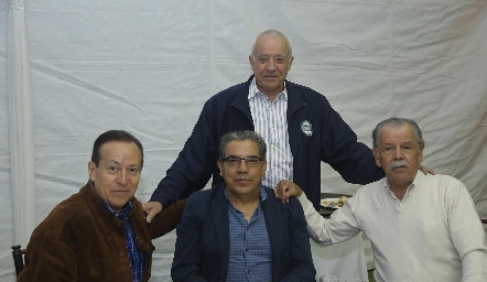  Jorge Monteyano, José Castro, Erick Soriano y Gilberto Pérez.
