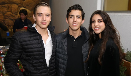  Chema Zulaica, Juan Pablo Lomelí y Pau Sánchez .