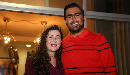  María Villalba y Edson Palomo.