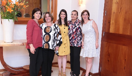  Coco Mendizábal, Mónica Berlanga, Mónica Medlich, Adriana Díaz Infante y Mónica Leal.