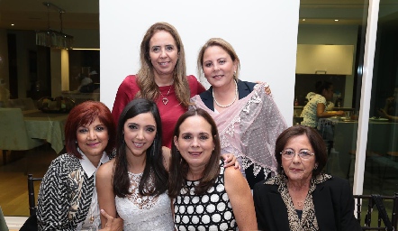  Rosalba Tobías, Anita Contreras, Gabriela Lugo de Gutiérrez, Fer Arriaga, Pay Vales y Nora Teherán.