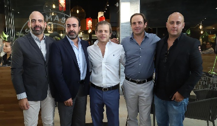  Félix Feres, Gustavo Puente, Juan Carlos Feres, Manolo Abad y Jorge Atala.