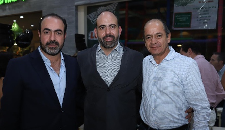  Gustavo Puente, Félix Feres y Elías Abud.