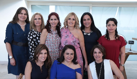  Sandra Duque, Miriam González, Susana Jonguitud, Sylvia Aguilar, Marcela de la Maza, Marilupe Córdova, María Aurelia Zermeño, Coco Leos y Claudia Quintero.
